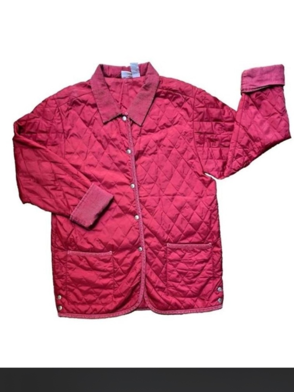 90s Red Cherokee quilted jacket women size L